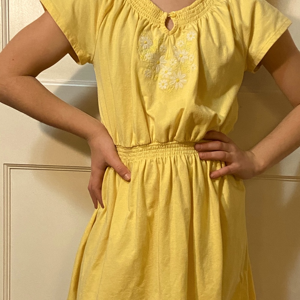 Gap Yellow Flower Dress